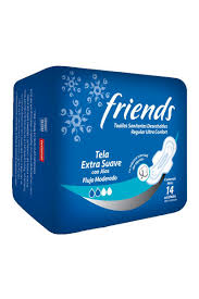 Toalla Sanitaria Tela Regular Friends 14 und