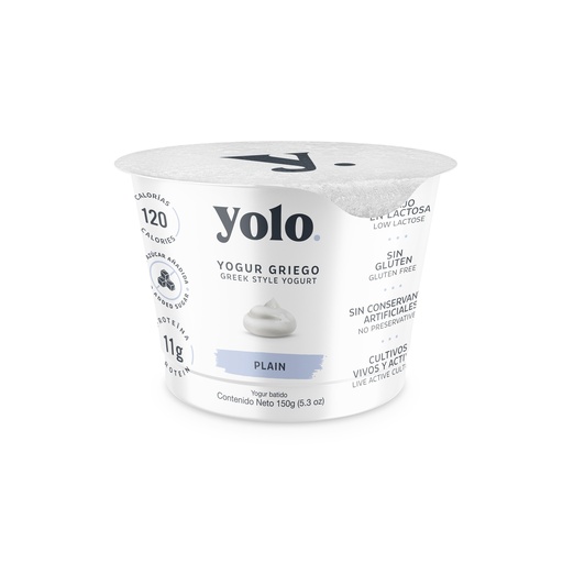 [26451] Yogurt Griego Plain Yolo 150 gr