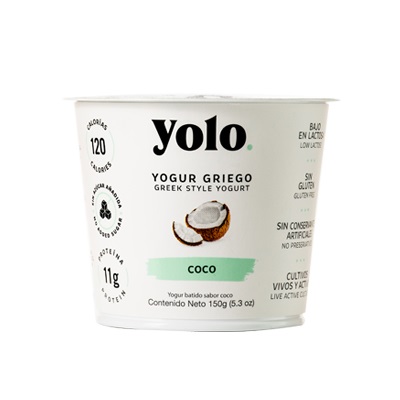 [26453] Yogurt Griego Coco Yolo 150 gr