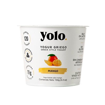 [26454] Yogurt Griego Mango Yolo 150 gr
