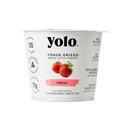 [26455] Yogurt Griego Fresa Yolo 150 gr