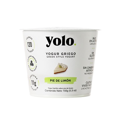 [26457] Yogurt Griego Pie de Limón Yolo 150 gr
